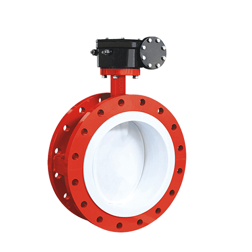 HDF600 Series Flanged Type Fluorine Lined Butterfly Valve
